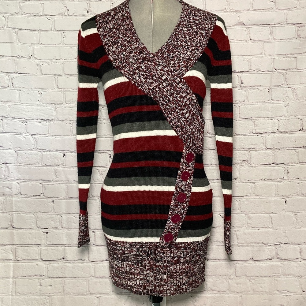 Striped sweater dress